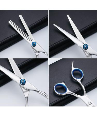 Kyraton Professional Barber Hair Scissors Shears Set with Cutting Scissors  Thinning Scissors  Comb  Clips  lubricating oil  Cleaning Cloth  Case  Premium Hairdressing Shears For Salon and Home. 4.Haircut Set - Buy Online on SooperMarket.com