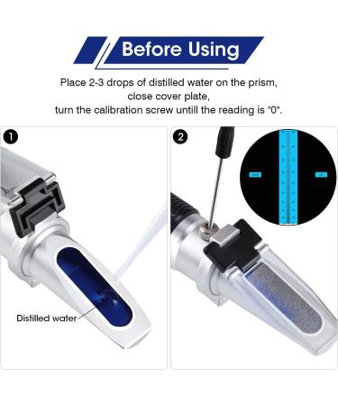 XRCLIF BRIX Refractometer 0-90% | Accurate Handheld Sugar Measurement for Juice Honey & More | ATC Technology - Buy Online on SooperMarket.com