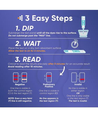 Prime Screen 10 Pack Marijuana Drug Test Kit - The Most Accurate Medically Approved Urine Drug Screening Test - Detecting Any Form of THC Cannabis - WDTH-114 - Buy Online on SooperMarket.com