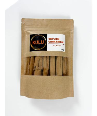 KULU Pure Ceylon Cinnamon Quills (Sticks) C4 Grade 100g Resealable Pouch - Buy Online on SooperMarket.com