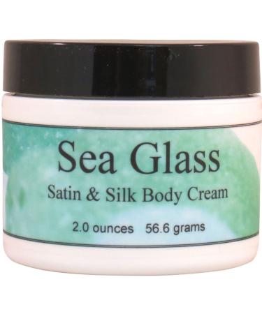 Eclectic Lady Sea Glass Satin and Silk Cream Body Cream Body Lotion 2 oz - Shea Butter Aloe Silk Amino Acids Vitamin E Phthalate-Free Handcrafted in USA - Perfect For Women 2 Ounce (Pack of 1)