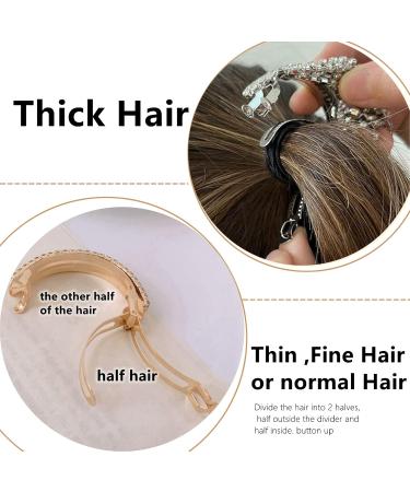 Crystal Hair Clips Barrettes Slides Grips for women Diamante Sparkly Hair Accessories Crystal Hairpins Everyday Wear Prom Party Ponytail Holder Women Girl Birthday Gift (Silver+Gold) - Buy Online on SooperMarket.com