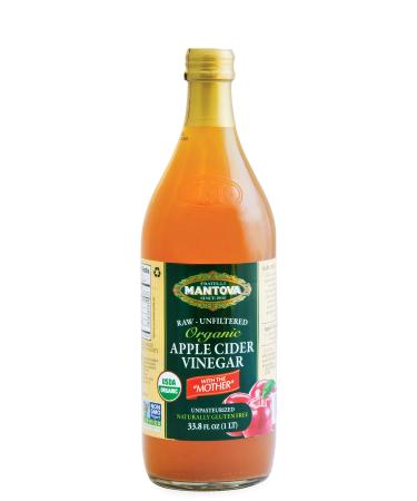 Raw-unfiltered Organic Apple Cider with "The Mother" 34 Oz (Pack of 2)