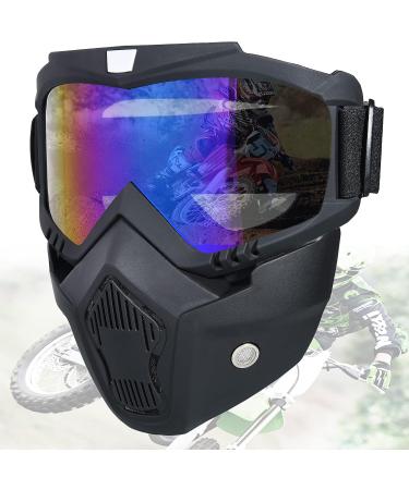 Anti-Fog Full Face Paintball Mask for Motorcycle, Cycling, Skiing - Colorful - Buy Online on SooperMarket.com