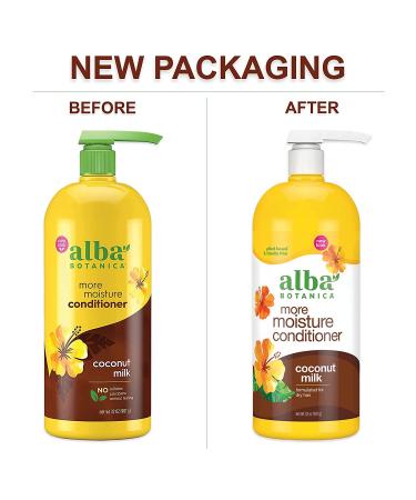 Alba Botanica More Moisture Conditioner Coconut Milk 32 Oz - Hydrating Formula, 1 Pack - Buy Online on SooperMarket.com