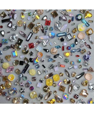 50pcs Colorful Pointed Bottom Nail Rhinestones - Multi Shapes for Nails & Crafts - Buy Online on SooperMarket.com