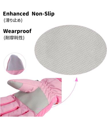 Azarxis Kids Ski Gloves - Warm Windproof Winter Gloves for Skiing Hiking & Snowboarding | Red S (4-6 Years) - Buy Online on SooperMarket.com