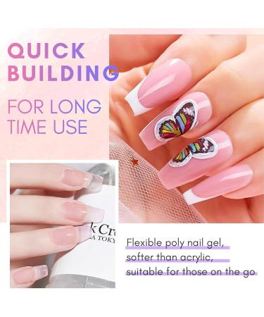 Makartt Poly Nail Extension Gel: Nail Thickening Acrylic Extension - Starter Polish Pink & Cheeky - Buy Online on SooperMarket.com