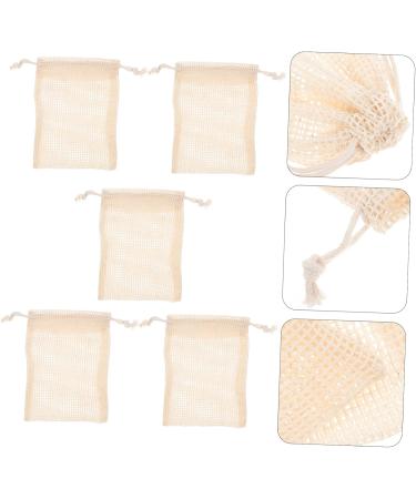 Baluue 5pcs Soap Storage Bag Soaps Scrubber Soap Sisal Soap Pouch Cotton Soap Pouch Luffa Nut Cotton Linen - Buy Online on SooperMarket.com
