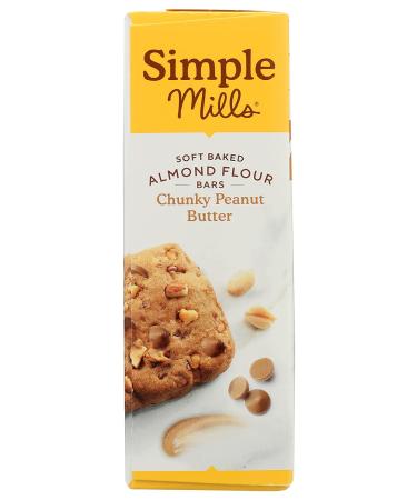 Simple Mills Chunky Peanut Butter Soft Baked Bars - 5.99 oz | Healthy Snack - Buy Online on SooperMarket.com
