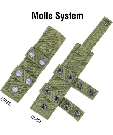 Yoncono Tactical Molle Tourniquet Holder | Portable Military First Aid Bag & Trauma Scissor Pocket - Army Green - Buy Online on SooperMarket.com