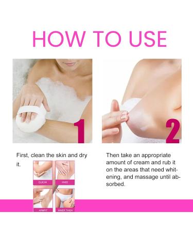 Skin Whitening Cream | Armpit & Underarm Lightening | Dark Spot Corrector for Body | 2oz Intimate Area Bleaching Solution - Buy Online on SooperMarket.com