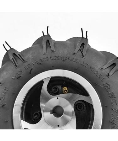 L-Faster 3.50-4 Agricultural Tire | 10 Inch Off-Road Wheel Axle 17mm for Electric Lawn Mower & Trolley - International Shipping Available - Buy Online on SooperMarket.com