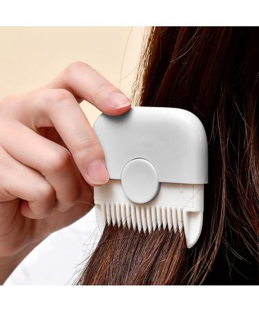 Split Ends Hair Trimmer for Women 2 in 1 Mini Split End Repair Hair Brush Detachable Dustproof Knob Adjustable Stainless Steel Slicer Hair Clipper Grey - Buy Online on SooperMarket.com