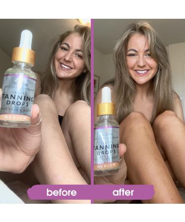 Non-Toxic Face Tanning Drops | Bronzing & Self Tanner for Quick Flawless Tan | International Shipping - Buy Online on SooperMarket.com