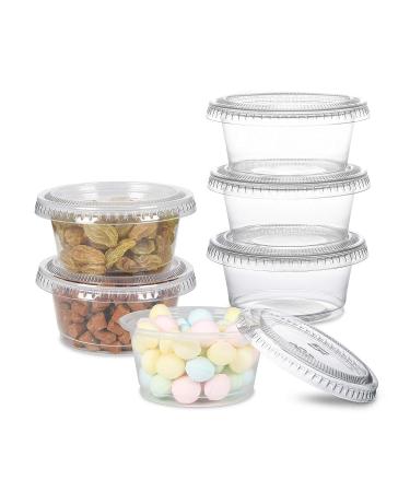 Disposable Plastic Portion Cups With Lids  Souffle Cups  Jello Shot Cups  Meal Prep Containers 200 Sets - 2 oz. - Buy Online on SooperMarket.com