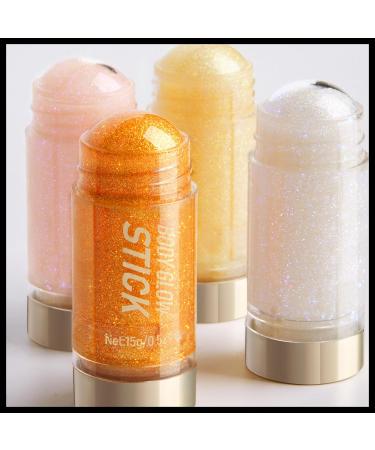 Body Glitter Shimmer Stick - Moisturizing Highlighter for Eye Lip & Face | Long Lasting Gold Illuminator for Concerts & Festivals - Buy Online on SooperMarket.com