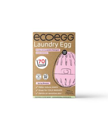 Ecoegg Laundry Egg | Detergent and Fabric Conditioner Replacement | Non bio and no enzymes phosphates palm oil chlorine bleach | Sensitive Skin | Spring Blossom 70 Washes