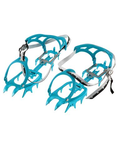 BRS-S3 Ultralight 14 Teeth Aluminium Alloy Bundled Crampons Ice Gripper Outdoor Ice Climbing Kits Crampons for Footwear Blue