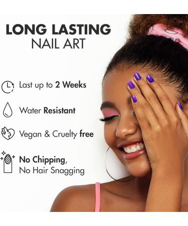 MOYOU LONDON Gel Nail Strips Set with Free UV Lamp - Easy Apply & Remove for Salon-Quality Manicure - Buy Online on SooperMarket.com