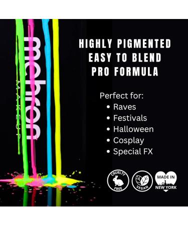 Mehron Paradise AQ Face & Body Color (40g) - Black Light Reactive Makeup for Face Body & Hair - Vulcan - Buy Online on SooperMarket.com