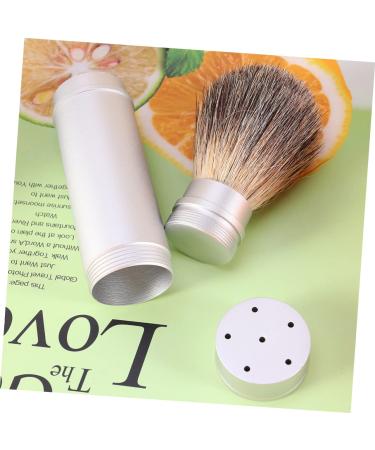 Housoutil Badger Hair Jagger Shaving Brush for Men - Portable Neck & Foam Cleansing Brush in Orange Hair Bow - Ideal Hairdressing Tool - Buy Online on SooperMarket.com