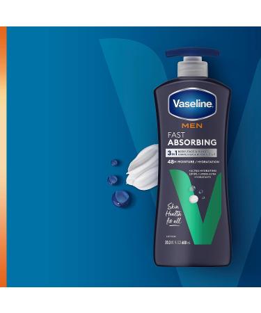 Vaseline Men Healing Moisture Body Lotion 20.3 oz - Fast Absorbing Formula - Buy Online on SooperMarket.com