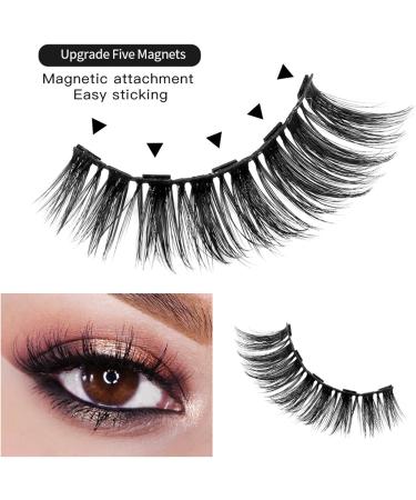 Joyeee Magnetic Eyelashes with Eyeliner 14 Pair Reusable False Lashes 3D Natural Looking Clusters Individual Lashes kit with Applicator No Glue Diy Lash Extension Kit - Buy Online on SooperMarket.com