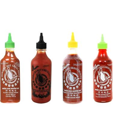 Flying Goose Sriracha Hot Chilli Sauce Assorted 455ml (Pack of 3) Customise Your Flavours - Buy Online on SooperMarket.com