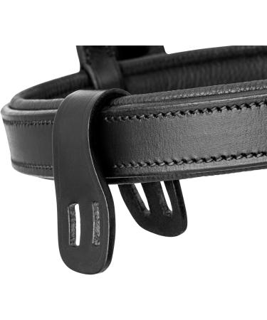 Shop Sunride English Combined Bridle Berlin with Reins - Soft Real Leather Adjustable & Anatomical for Ponies - Black - Buy Online on SooperMarket.com