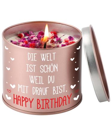 Prstenly birthday present for women candle made of metal gifts for the birth for Mrs. Girlfriend Mama Sister daughter best friend birthday gift