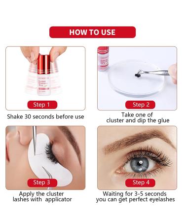 Sensitive Eyelash Extension Glue - 6-7 Weeks Retention | Professional Lash glue for Sensitive Eyes - Extra Strong Bond | 5ml Black - Buy Online on SooperMarket.com