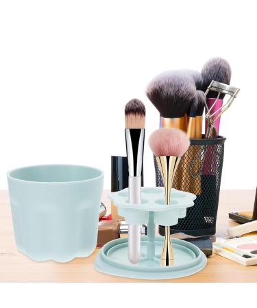 Beavorty Makeup Brush Drying Stand & Cleaning Set | Space-Saving Holder & Cleaner Mat for Brushes & Sponges | Ultimate Makeup Storage Solution - Buy Online on SooperMarket.com
