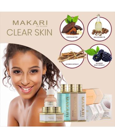 Makari Classic Deep Cleansing Skin Lotion Moisturizing Antibacterial Cleanser with Salicylic Acid for Face & Body Clarifying Treatment & Makeup Remover for Clogged Pores & Acne Bacteria - Buy Online on SooperMarket.com