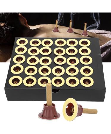 60 Pieces Self-Adhesive Moxa Sticks - Pure Moxa Cones for Pain Relief | Moxibustion for Cervical Spondylosis Shoulder Neck & Waist - Buy Online on SooperMarket.com