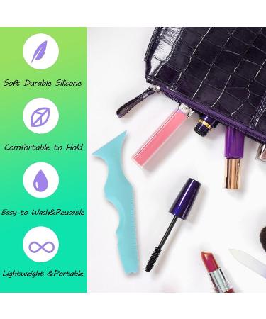 SHANPIN 5 in 1 Silicone Eye Makeup Tool - Reusable Eyeliner Stencils & Winged Eyeliner Aid in Blue - Buy Online on SooperMarket.com