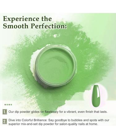 Honey Joy Dip Powder Nail Kit - 4 Colors Mint & Deep Forest Green, Dipping Powder Set - Base Top Coat for Manicure - Salon Quality DIY Nail Art - No LED Lamp Needed - Buy Online on SooperMarket.com