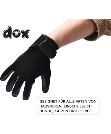 DDOXX Animal Care Gloves & Career Shoes Set - Premium Hair Removal for Cats Dogs & Horses - Bathing & Massage Gloves in Black - Buy Online on SooperMarket.com