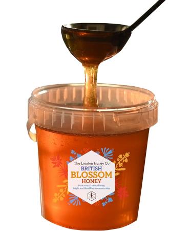 London Honey Company - British Blossom Honey Bucket 1.3kg - 100% Pure Natural Unpasteurised Raw Honey - Sustainably Produced from our own Beehives. - Buy Online on SooperMarket.com