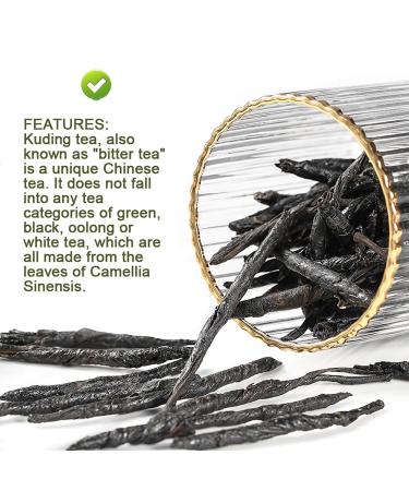 Buy Chinese Needle Ku Ding Tea - 100G Bitter Green Tea | Premium Loose Leaf for Health - Buy Online on SooperMarket.com