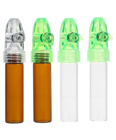 PACKOVE 4pcs Pills Organizer Plastic Pills Bottles Travel Outdoor Pills Bottles Portable Pills Cases for Outdoor Camping Travel Assorted Color 3 8.20X1.50X1.50CM