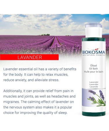 Buy Biocosma Oelbad Lavender 200ml - Relaxing Aromatherapy Bath Oil for International Shipping - Buy Online on SooperMarket.com