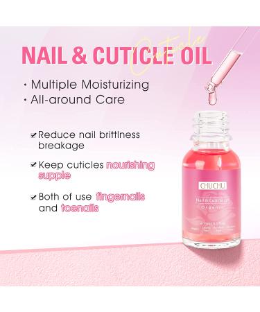 CHUCHU Gel Nail Polish Remover - 15ml with Nail Cuticle Oil for Quick & Easy Removal, Moisturizes & Strengthens Nails - Soothing & Nourishing Formula - Buy Online on SooperMarket.com