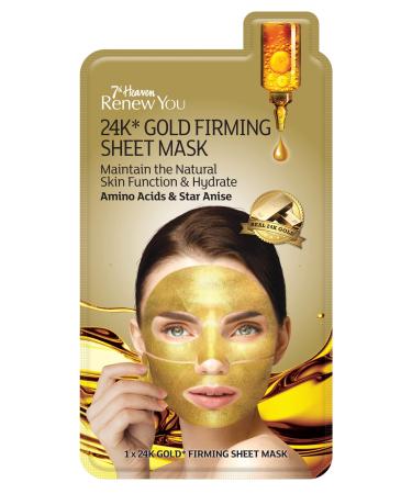 7th Heaven Renew You 24k* Gold Firming Sheet Mask