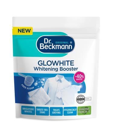 Dr. Beckmann Glowhite Whitening Booster | In-wash stain remover & laundry whitener | Removes 100+ stains | 400g