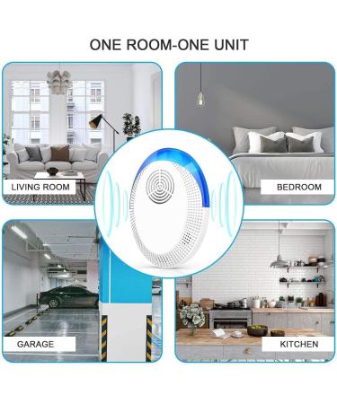 Ultrasonic Pest Repeller 6 Pack - Electronic Rodent & Insect Control for Home, Kitchen & Warehouse - Buy Online on SooperMarket.com