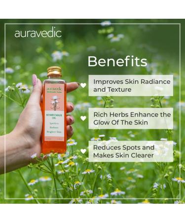 Auravedic Kumkumadi Oil 100ml - Radiant Skin & Natural Glow | Premium Ayurvedic Oil for All Skin Types - Buy Online on SooperMarket.com