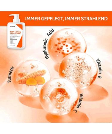 Shefave Turmeric Body Lotion Vitamin C Cream with Turmeric for Body Removes Dark Spots Cream for Dry Skin Moisturising Body Lotion Body Care Smooth Skin 200 ml - Buy Online on SooperMarket.com