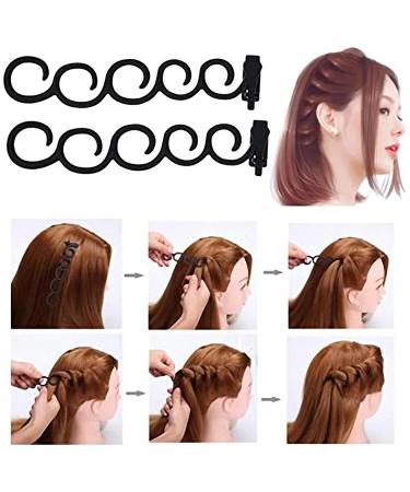 25 PCs Hair Styling Accessories Kit - Braided Clips & Foam Pads for DIY Hairstyles | Hair Tool Set for Girls - Buy Online on SooperMarket.com