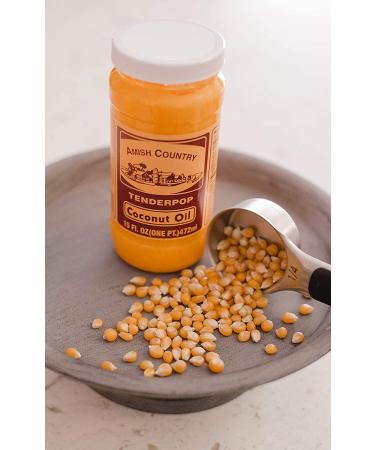 Amish Country Popcorn Coconut Oil - 15 oz | Non-GMO & Gluten Free | 15 Fl Oz (Pack of 1) - Buy Online on SooperMarket.com